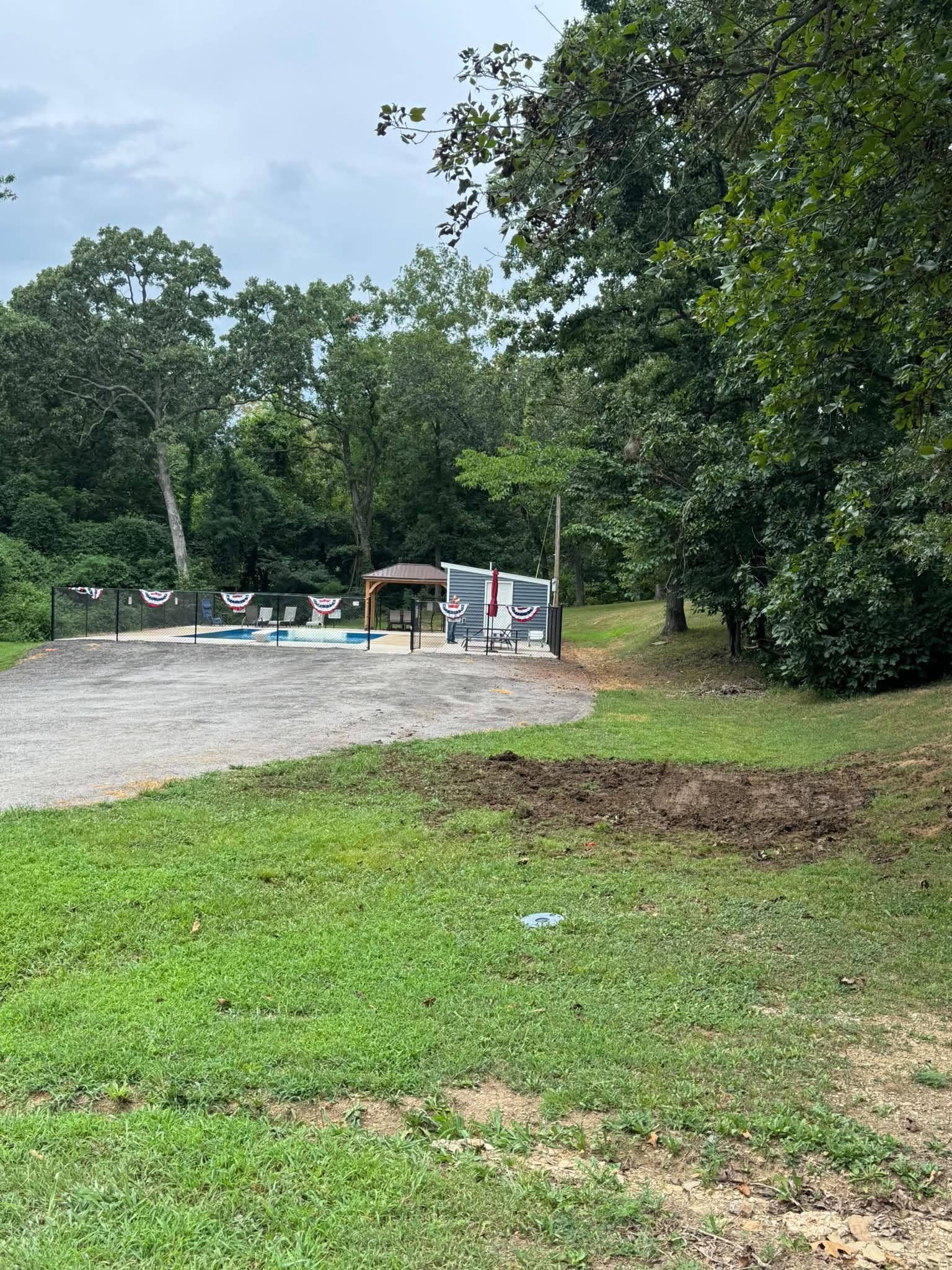 Completed septic system cleanout at a Vernon County, MO residence